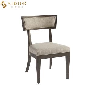 China Restaurant Solid Wood Upholstered Dining Chair comfortable modern SGS wholesale