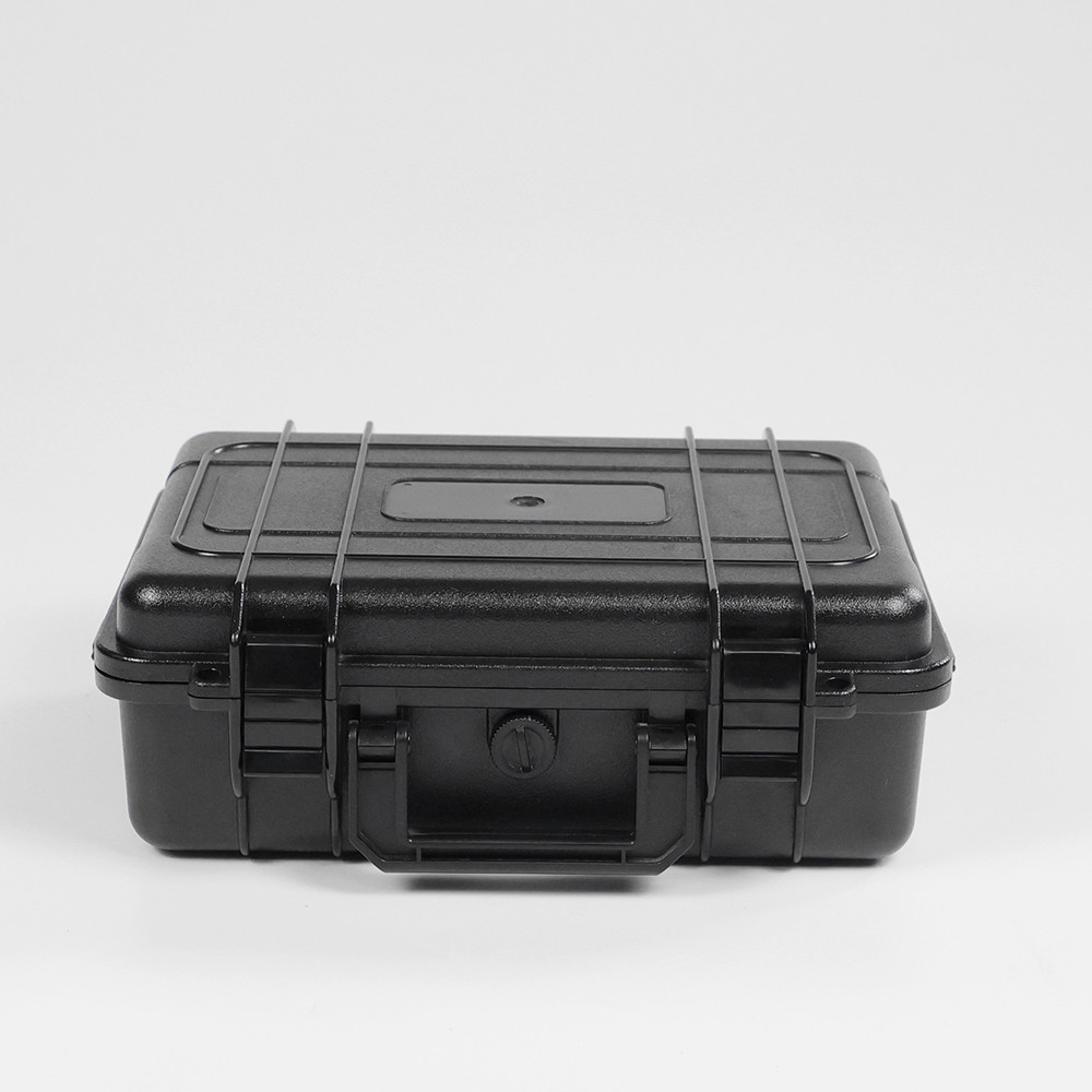 Six Watches Water Resistant Watch Box Black Plastic