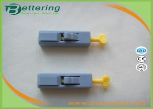 China 26G Yellow Colour Automatic Button activated Safety Blood Lancet Sterile Blood Sample Needle Asepsis Blood Collector wholesale