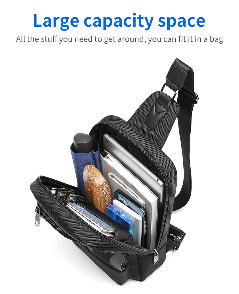 New camouflage trend fashionable one shoulder sling bag outdoor waterproof men's crossbody chest bag