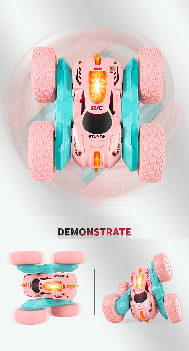 High Speed 4WD Electric RC Car 2.4GHz Stunt Race Double Sided 360 Rotation Off Road Toy