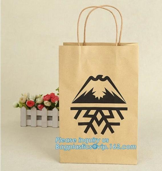 Cheap small paper gift bags Promotional Luxury OEM Design Gold Foil Logo Wedding