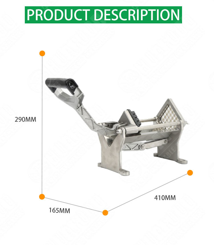 3/8'' Manual Potato Chips Slicer Sweet Potato Strips Shredder Making Machine