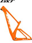 Boost MTB Carbon Fiber 29er Mountain Bike Frame Clear Orange Color