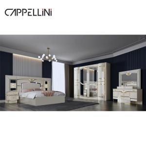 China High Quality Modern Double Leather King Bed Mdf Frame Luxury Full Queen Size Wooden Home Full Furniture Bedroom Sets wholesale