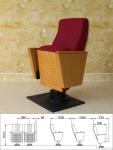 Antistatic Multiscene Red Movie Theater Chairs , Folding Cinema Chair Cup Holder