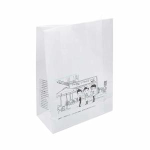 China Food Grade Packaging Kraft Paper Bag Folding Bread Packaging Bags wholesale