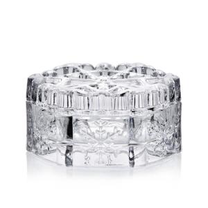 China Customized Snowflake Pattern Crystal Glass Jewelry Box wholesale