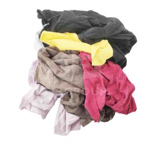 China Mixed Color 100% Cotton T Shirt Industrial Wiping Rags Cutting Used Clothes Cotton Cleaning Cloth Rags wholesale
