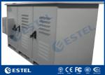 Three Bay Telecom Shelter Outdoor Power Cabinet Cooling Base Station Cabinet