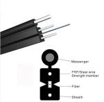 Outdoor 1 Core 2 Core 4 Core Steel Wire Drop Fiber Optic Cable For FTTH