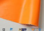 Orange Silicone Rubber Coated Fiber Glass Fabric Thermal Insulation Materials