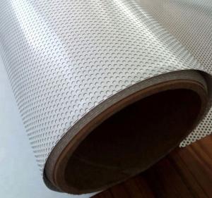 China One Way Vision Film Perforated Vinyl , Waterproof One Sided Glass Film wholesale