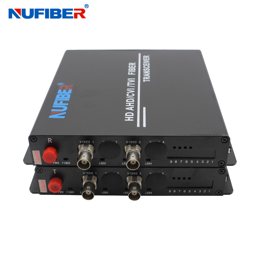 NF-2V-T/R-F20-1080P 20km 5VDC Fiber Video Converter 2BNC Simple Installation HD Fiber Video Converter