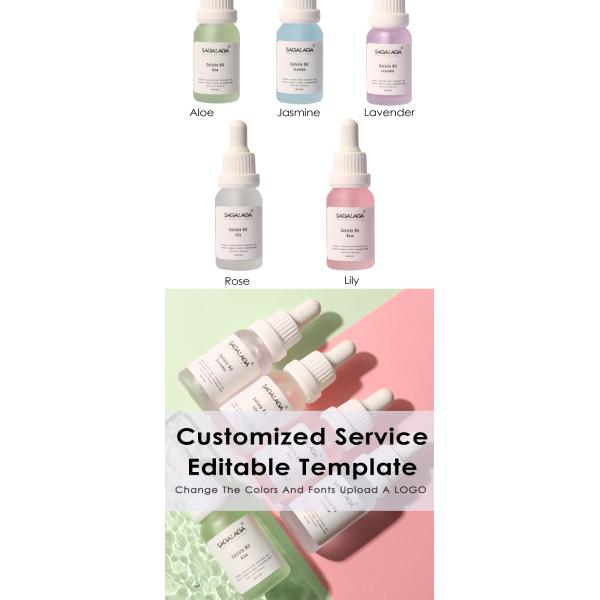 Unique Nails Organic Vitamin E Cuticle Oil with Dropper Bottle Environmental Protection Material