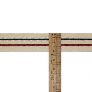 China Jacquard 40mm Cotton Webbing Straps For Bags Collars wholesale