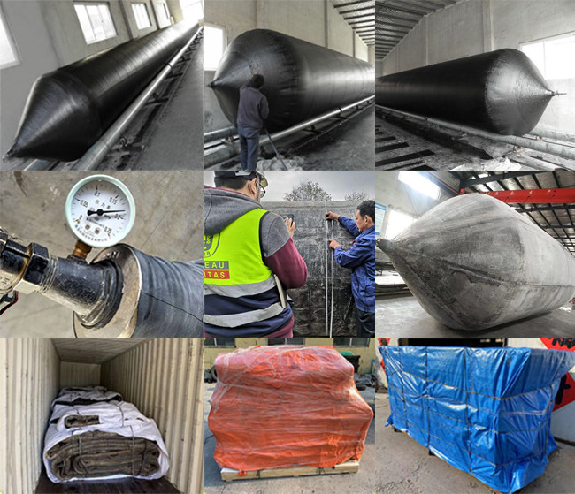 1.2m 1.5m 1.8m 2.0m Ship Launching Balloon High Pressure Inflatable Rubber Airbag