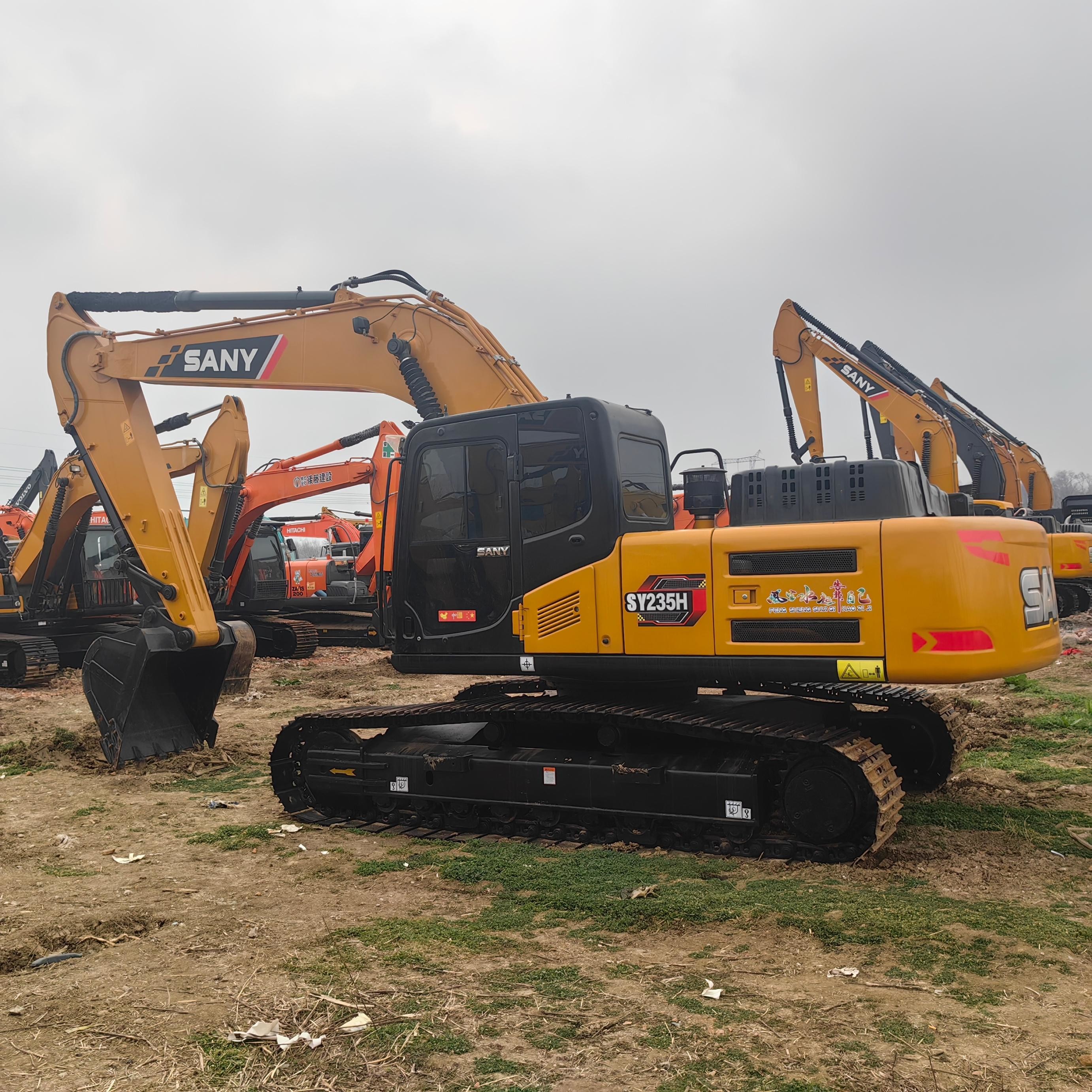Secondhand 23 Ton Excavators Sany 235H Crawler Used Earth Moving Machine Digger