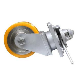 China 200mm Swivel Shipping Container Wheel Casters PU Castors wholesale