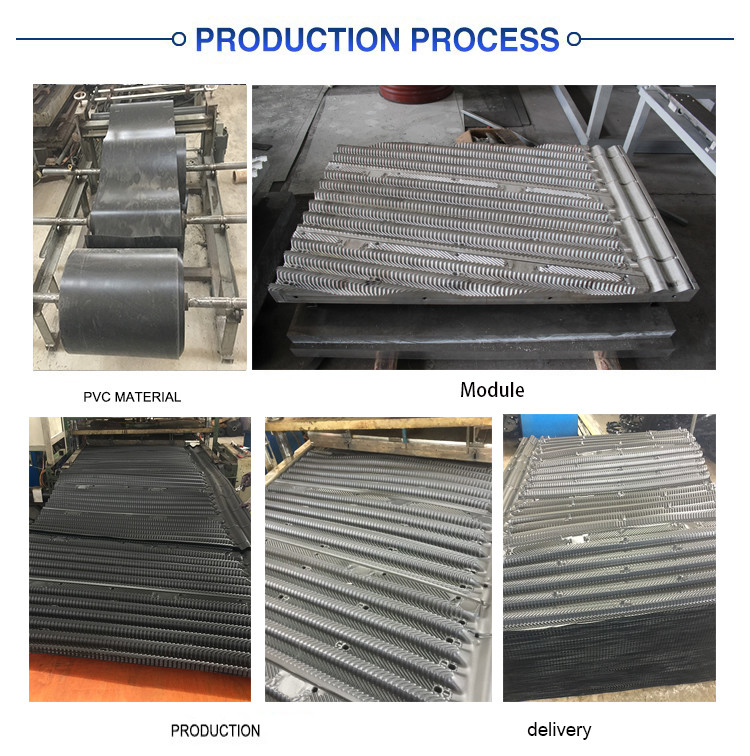 Polyvinyl Chloride Cooling Tower PVC Fills Price Hanging Cross Flow Media Sheet