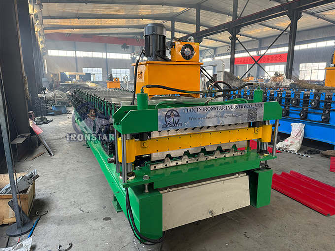 IBR roof sheet and 762 corrugated double layer roll forming machine for South Africa