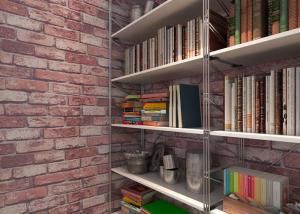 China 3D Vinyl Brick Effect Wallpaper For Bedroom / Coffee Shop , Removable Brick Wallpaper wholesale