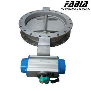 China Pneumatic Control Flange Butterfly Valve Flange End wholesale