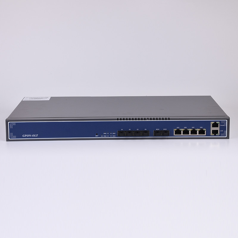 Fiber Optic Network 1U 4PON Port GEPON 10G EPON OLT