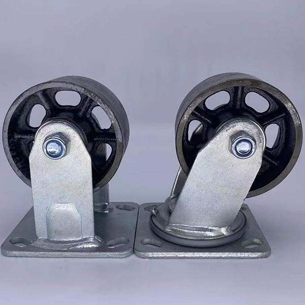 High Temp Castor Wheels Heavy Duty Castors Cast Iron Casters 100mm