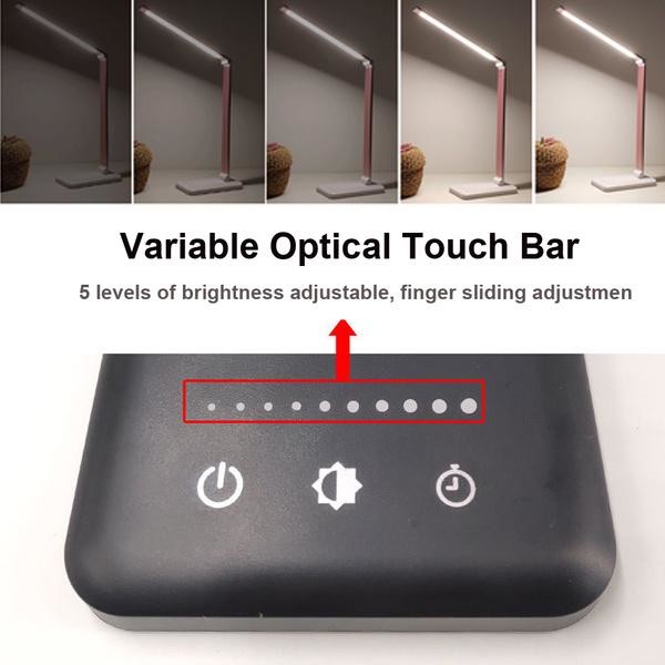 Alu Touch Switch Desk Lamp 10W QI Wireless Charging Pad