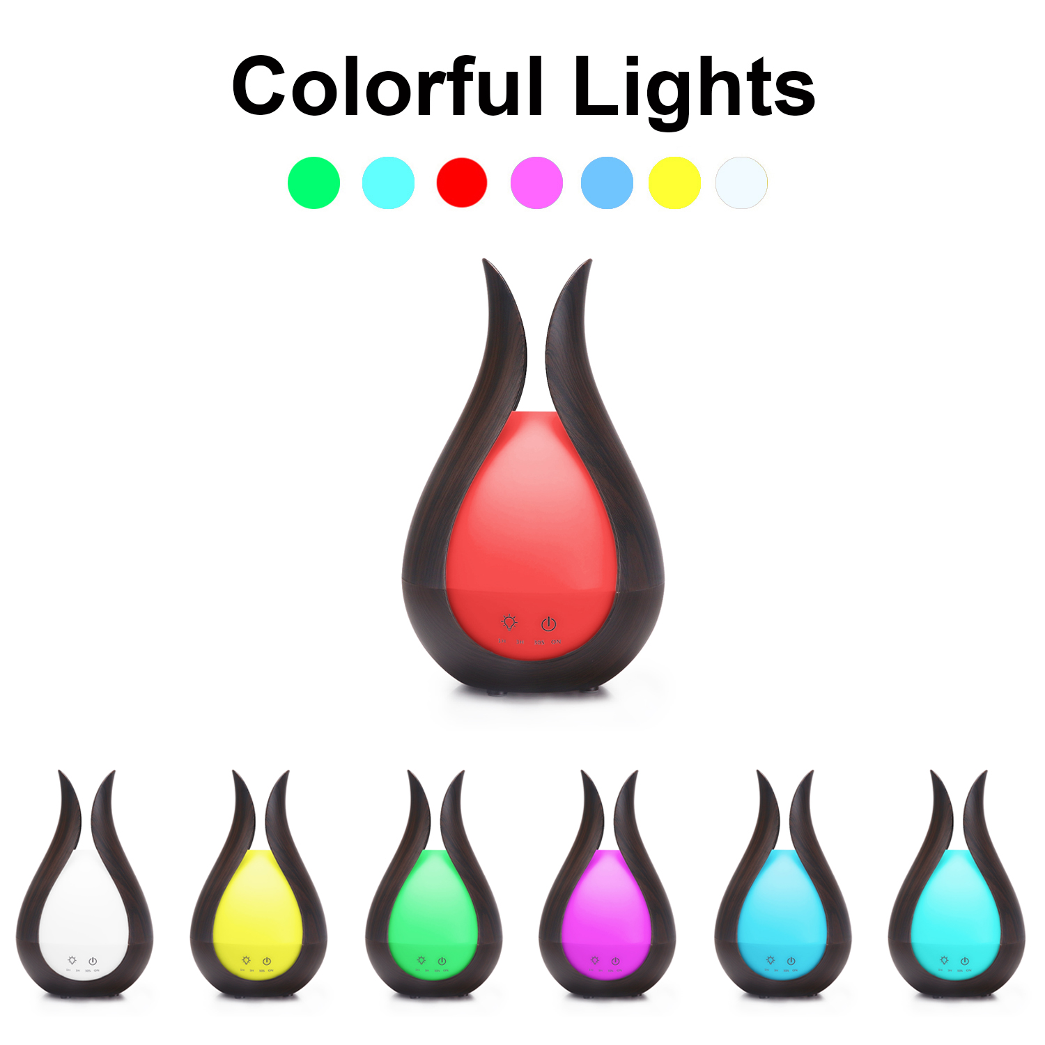 Household Aromatherapy Machine Aroma Diffuser 300ML Capacity Portable Mini Ultrasonic Air Humidifiers With Night Light