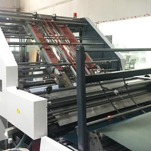 China Automatic Electric Driven Carton Box Pasting Machine Corrugated Sheet Paper Board Card wholesale