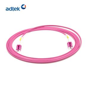 China Duplex OM4 Fiber Optic Patch Cord For Telecom Network LC-LC/UPC 50/125um wholesale