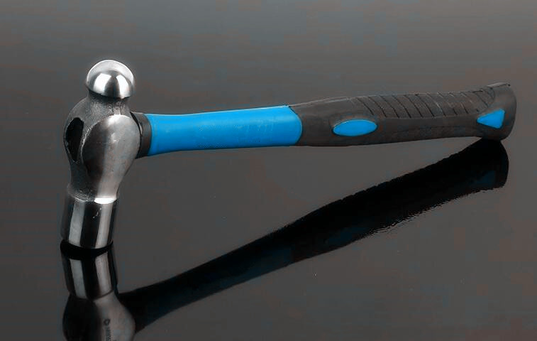 Ball hammer(XL0049-3) with polishing surface,fiberglass handle and good price.