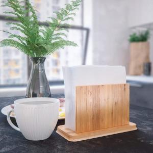 China Home Decoration Bamboo Tissue Holder Box Covers No Plastic No Petrochemicals wholesale