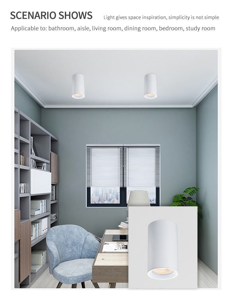 European Pop New Design TOSEO Custom Made Good Quality Downlights Die-cast Aluminum LED COB Surface Mounted Ceiling Ligh