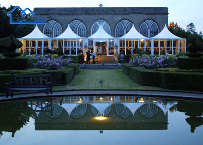 Custom Fire Retardant And UV Against Heavy Duty Aluminium Canopy Pagoda Party Tent