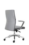 3.2mm 360d PU Leather Revolving Chair Middle Back For Conference