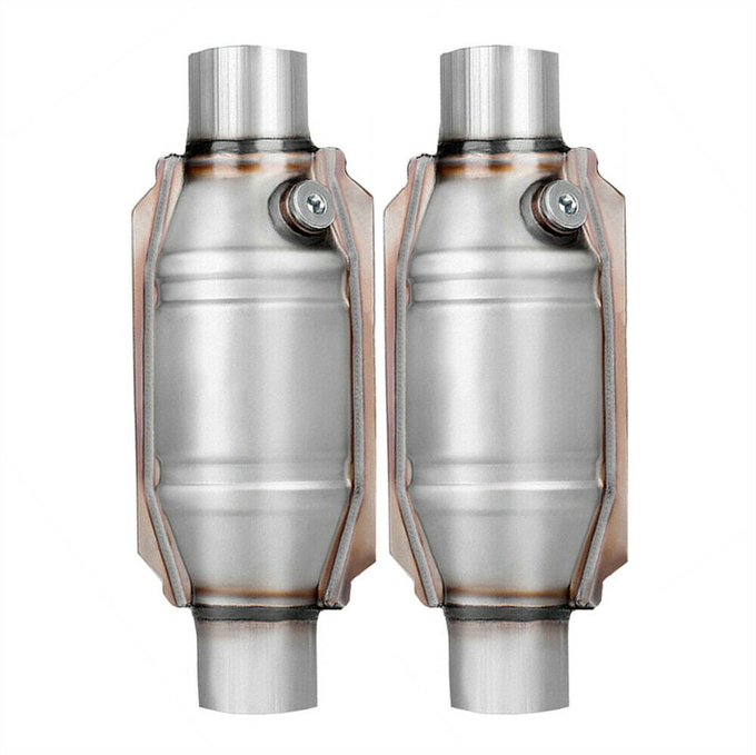 Overall 11'' Ceramic Universal Catalytic Converter 2.5'' Inlet Outlet 53005