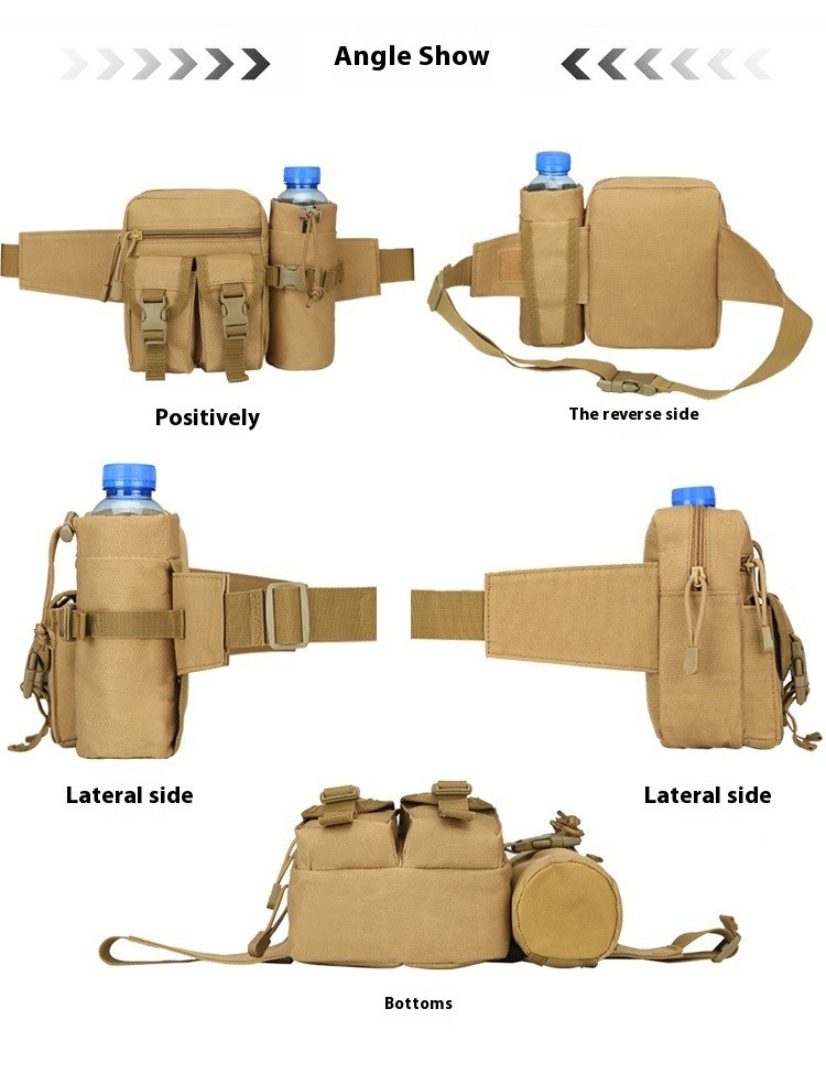 Fanny Pack Men'S Multi-Functional Sports Waterproof Small Fanny Pack Kettle Satchel Outdoor Riding Fishing Travel Kit