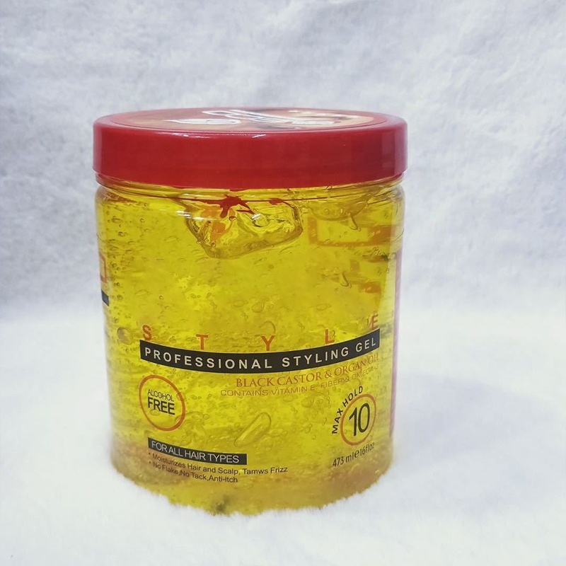 2023 Private Label Hair Styling Gel for African Braids Strong Hold Glitter Unisex