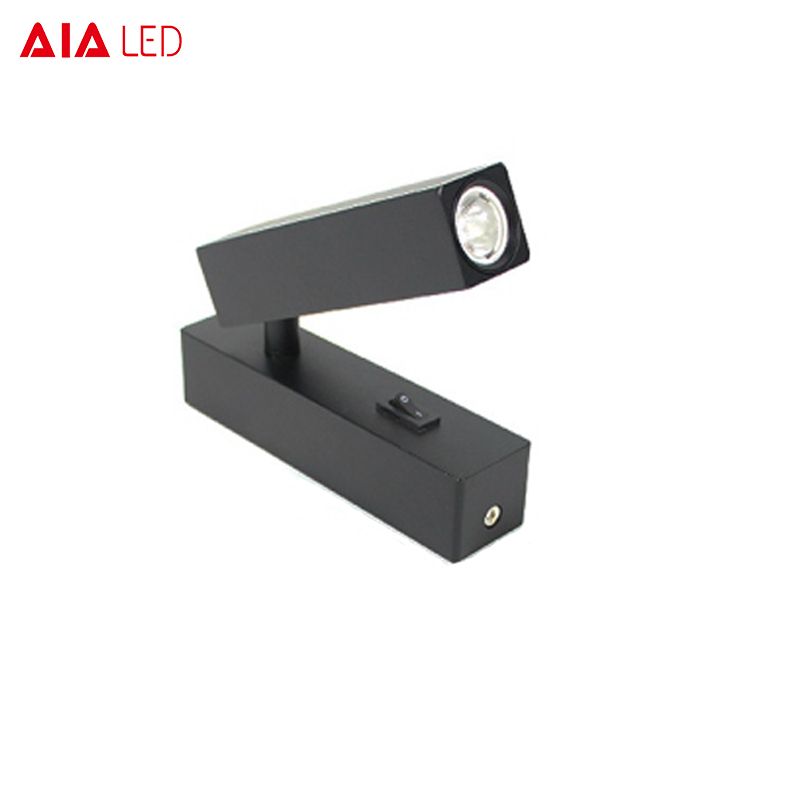 flexible arm surface mounted headboard reading light/hotel led bedside reading light/led bed wall light