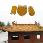 Handmade and Sintered Japanese Buddhist Temple Roof Traditional Chinese Ceramic