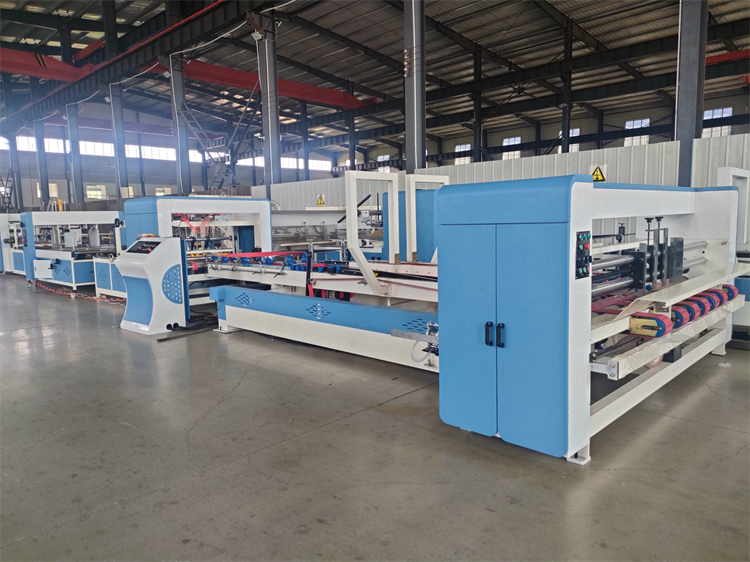 Corrugated Carton Boxes Automatic Folder Gluer with Nail Distance Range 30-150mm