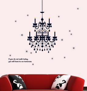 China PVC Lamp Removable Wall Stickers UV Resistant For Home Decoration wholesale