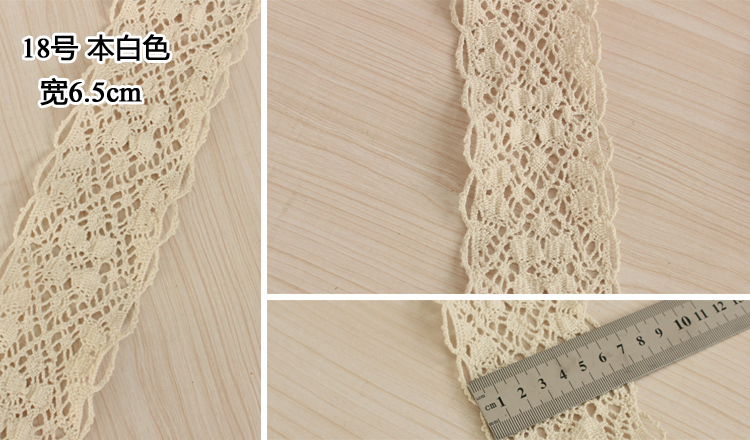 mixed color 20yards/lot(1.0cm wide) Cotton Crochet Lace Ribbon Wedding Sewing Bridal Bow L