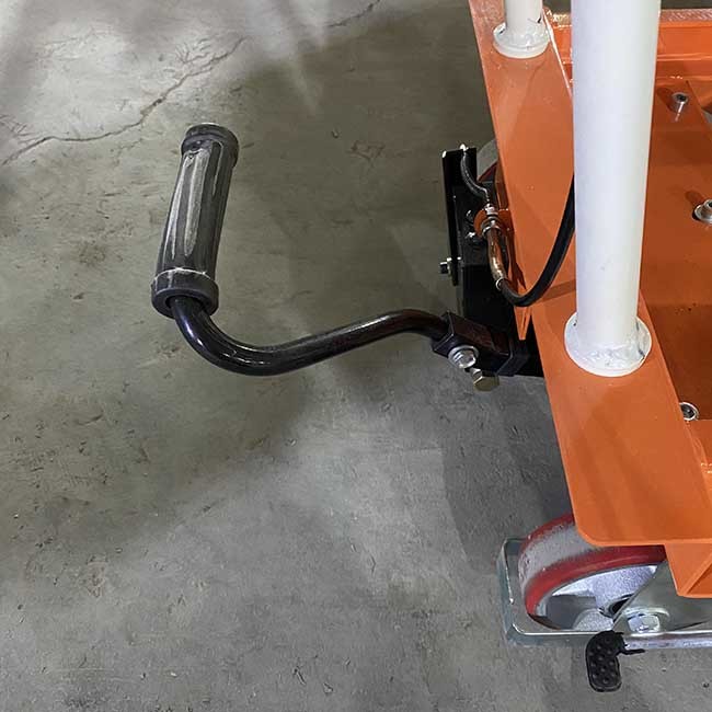 Mobile Manual Scissor Lift Platform 1000kg 39.76''X20.47'' Max Height 37.40''