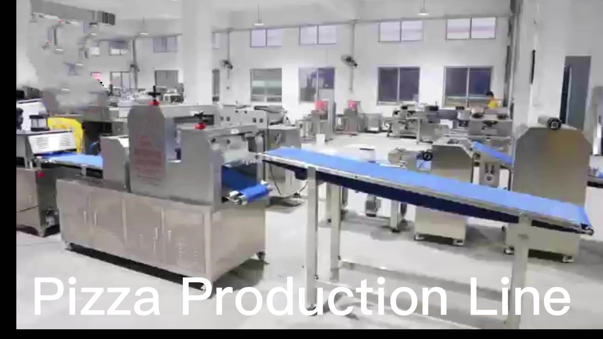 Fully Automatic Pizza Production Line Frozen Pizza Production Line 300-500kg /Hr