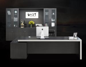 China Black Commercial Office Furniture , Office Desk Furniture Multi Functional Modular wholesale