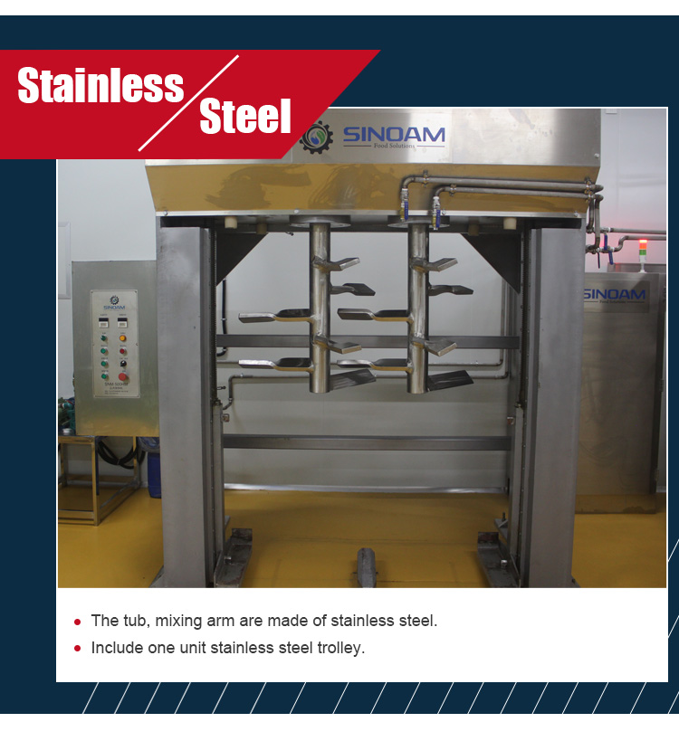 Commercial Biscuit Mixing Machine , Horizontal Multi Function Dough Mixer